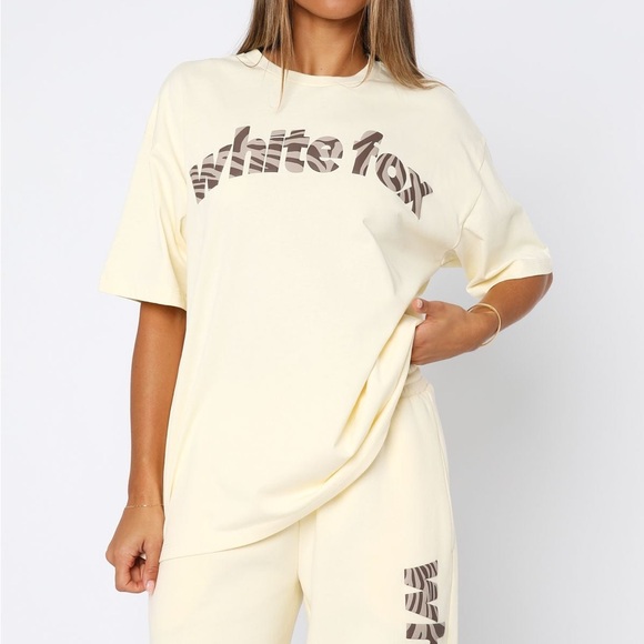 White Fox Boutique Tops - White Fox from the archives oversized tee